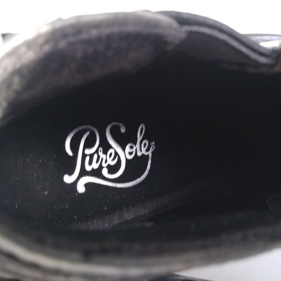 Pure Sole "Gwen" Leather Black Shootie Bootie- 8.5M - Picture 8 of 8